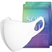 CLA 소프트핏 라이트 패키지 보건용 KF94 특대형 마스크, 2개, 25개입, 화이트