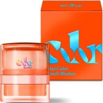 아케이 볼터치 퍼프 컬러 터치 블러셔 4g, 1개, 생귤오렌지