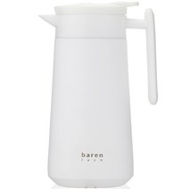 barenlock 심플 보온보냉 주전자 물병, 800ml, 화이트