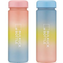 BULKUCK 트라이탄 레인보우 보틀 2종 세트, 혼합색상