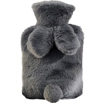 생활애찬 토끼 보온 물주머니 찜질 핫팩 다크그레이 500ml, 1세트