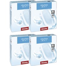 Miele 울트라탭 올인원 식기세척기 태블릿 세제 60p, 1275g, 4개