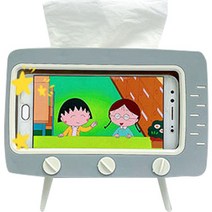 핸드폰 거치대 인테리어 티슈케이스, 1개, 그레이