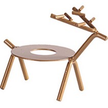 사슴 화분 장식 실링왁스 받침대, 골드