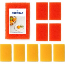 쓱싹 우레탄 필터 수세미 옐로우 5p + 오렌지 5p 세트