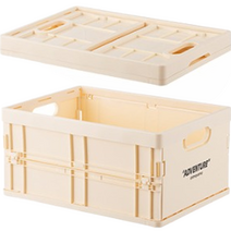 디와이 접이식 바구니 캠핑용 보관함 12L, 1개, 화이트