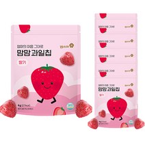 맘스미 맘맘 과일칩, 6개, 딸기맛