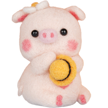 아트세상 DIY 양모펠트 꿀꿀이 만들기 세트, 1세트, 꽃 꿀꿀이