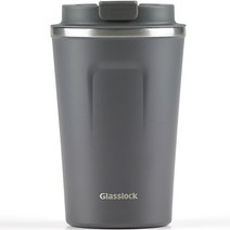 글라스락 클립형 텀블러, 그레이, 350ml