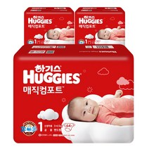 하기스 매직컴포트 NEW 기저귀 남여공용 밴드형, 신생아, 192개