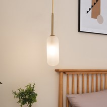 히트조명 릴로 1등 펜던트 조명 D30926, 화이트 + 골드