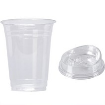 스완 일회용 아이스컵 98파이 롱리드 뚜껑포함 98 x 136mm, 550ml, 100개