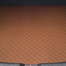 아이빌 4D 입체퀼팅 가죽트렁크매트, 디올뉴 그랜저 GN7 하이브리드, 하바나브라운