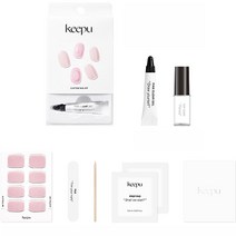 KEEPU 버블검 젤튜브 + 탑코트 + 프렙패드 2p + 우드스틱 + 네일파일 세트, 1세트, 혼합색상