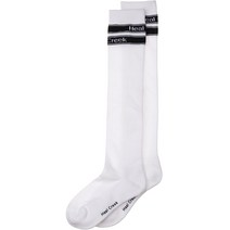 힐크릭 H322 삼선 레터링 니삭스, WHITE