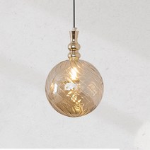 히트조명 링고 1등 펜턴드 조명 대 D25862L, 골드 + 브론즈유리