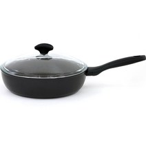 TVS 인덕션 프로텍타 더블 논스틱 코팅 IH 딥 후라이팬, 지름 24cm x 깊이 7cm, 1개