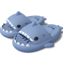 마켓플랜 화장실 상어 EVA 욕실화, 블루, 1개