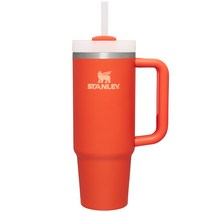 스탠리 퀜처 H2.0 플로우스테이트 텀블러, 타이거릴리오렌지, 887ml