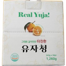 그대로 갈아만든 유자청 차, 42g, 30개
