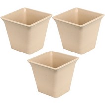 가든 사각 화분 3p, 베이지