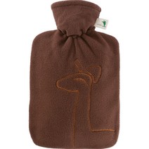 휴고프로쉬 클래식 테디코트형 보온 물주머니 기린 브라운 1.8L, 1개