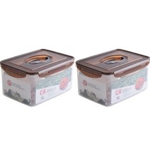 씨엠와이케이 업소용 사각 대용량 김치통, 5L, 2개