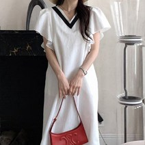 페이퍼먼츠 블랙뷔 웨이브소매 롱원피스 05708