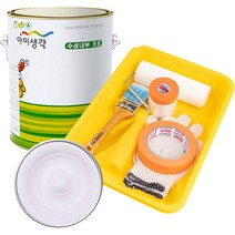 삼화페인트 아이생각 친환경 수성내부 프로 4L 페인트 도구세트, 화이트라벤다, 4000ml, 1개