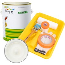 삼화페인트 아이생각 친환경 수성내부 프로 4L 페인트 도구세트, 엔틱화이트, 4000ml, 1개