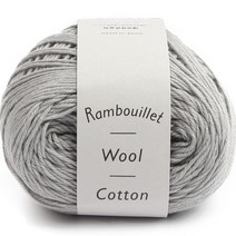 다루마 브랜드얀 랑부예 울 코튼, 4 라이트그레이, 1개