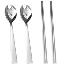 윌리브 모노 아동 커트러리세트, 실버, 숟가락 2p + 젓가락 2벌