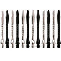 네오린 스포츠 장난감 알루미늄 다트 막대 샤프트 2종 x 6p 세트 35mm, 혼합색상, 1세트