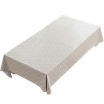 바디보 방수 테이블 커버 식탁보, 라인베이지, 90 x 140 cm