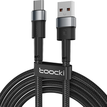 투키 3A 파워코어 USB-A to C타입 고속 충전 케이블, 블랙, 1개, 2m