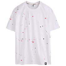 고스트리퍼블릭 페인트 펀칭 반팔 티셔츠 GT-381