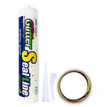 플루브 글리터실라인 실리콘 골드 300ml + 마스킹테이프 + 주걱 + 노즐, 1세트