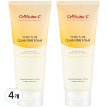 셀퓨전씨 포어 썬 클렌징 폼, 150ml, 4개