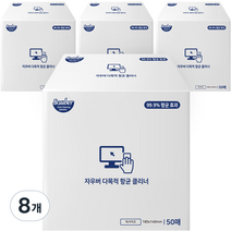 자우버 다목적 항균 클리너 티슈 50p, 8개