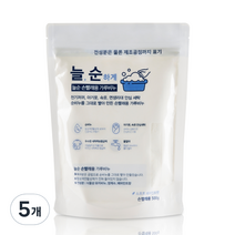 강청 늘순 손빨래용 가루비누 분말세제 본품, 500g, 5개