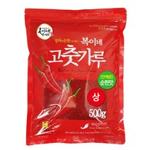 복이네먹거리 중국산 안매운 고춧가루 순한맛 김치용, 500g, 1개
