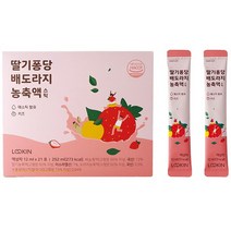 루킨 딸기퐁당 배도라지 농축액 스틱 21p, 혼합맛(딸기/배/도라지), 252ml, 1개