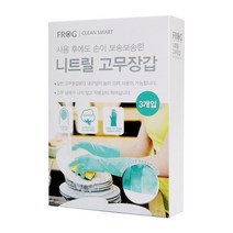 프로그 니트릴 고무장갑 중형 민트, 3개입, 1개