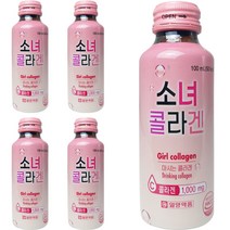 소녀 콜라겐 마시는 저분자 피쉬 콜라겐, 100ml, 5개
