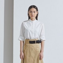 ALANITHEGREY 여성용 패널 하프 셔츠
