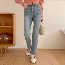 베러스윗 여성용 밑단 컷팅 데님팬츠