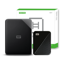 WD Elements Portable SE 휴대용 외장하드   파우치   한컴오피스 2022, 4TB, 블랙
