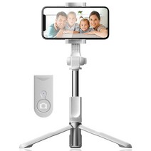 빅쏘 무선 블루투스 스마트폰 셀카봉 삼각대 X3, RT-645B(화이트)