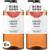 해피바스 오리지널 컬렉션 자몽 바디워시, 6개, 910g