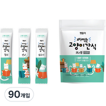 펫둥이 짜먹는 고양이 간식 3가지맛, 참치, 연어, 닭고기, 90개입